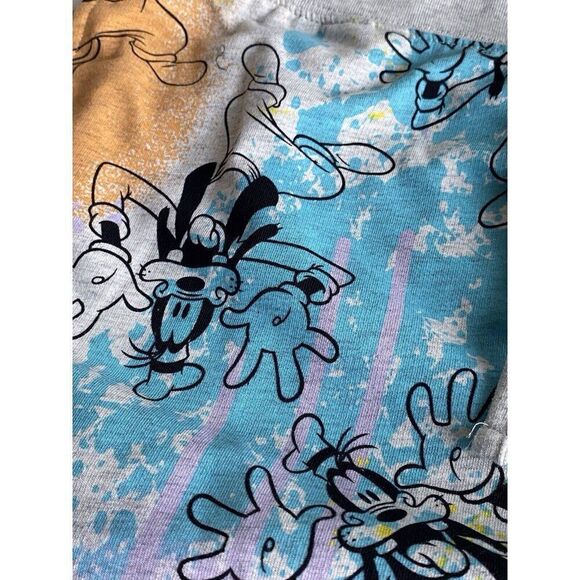 Disney Parks Men's Sz L Splatter Goofy Jogger Lounge Pants Elastic Drawstring - Picture 10 of 16